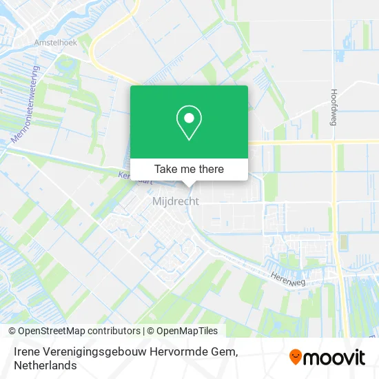 Irene Verenigingsgebouw Hervormde Gem Karte