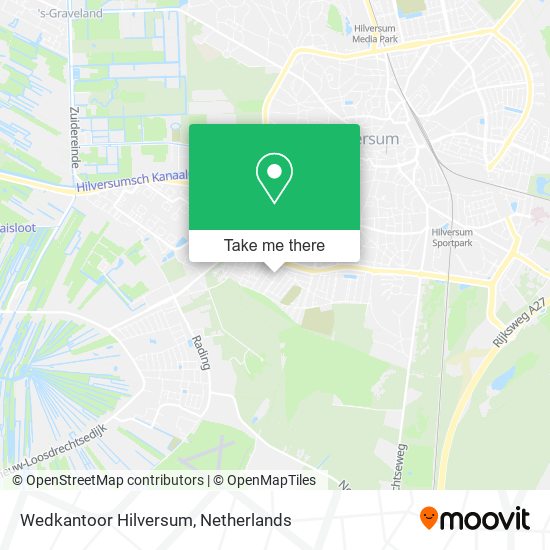 Wedkantoor Hilversum map