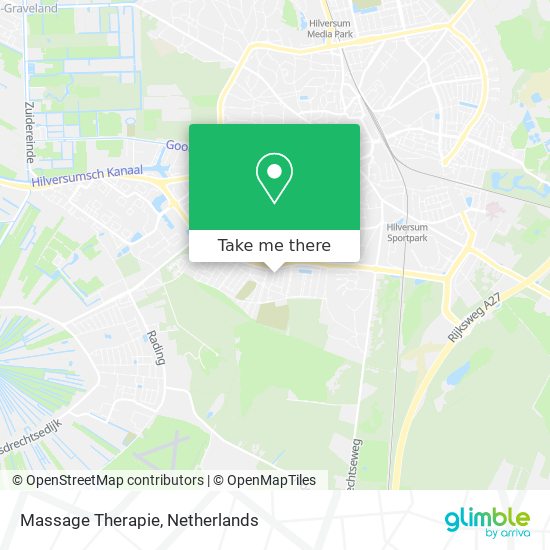 Massage Therapie Karte