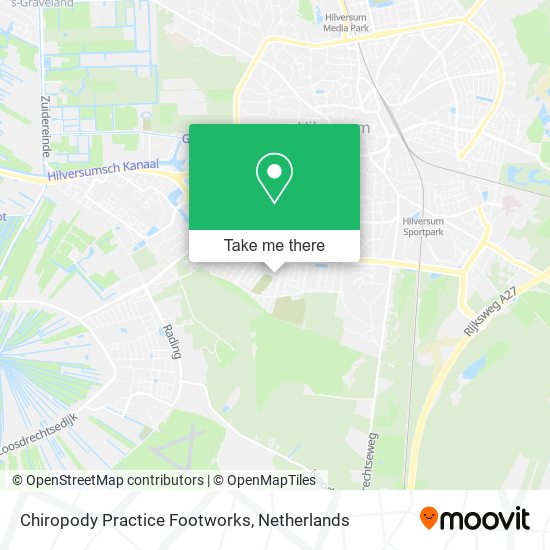 Chiropody Practice Footworks map