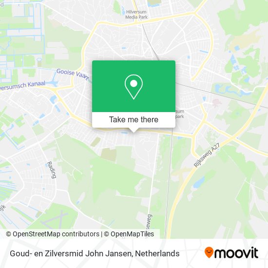 Goud- en Zilversmid John Jansen map