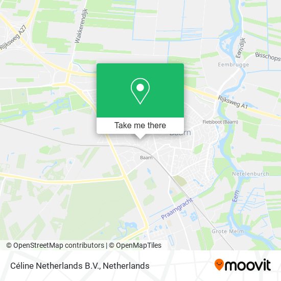 Céline Netherlands B.V. map