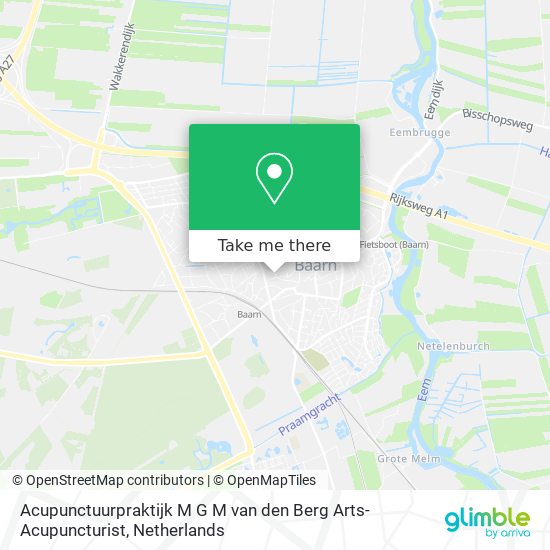 Acupunctuurpraktijk M G M van den Berg Arts-Acupuncturist map