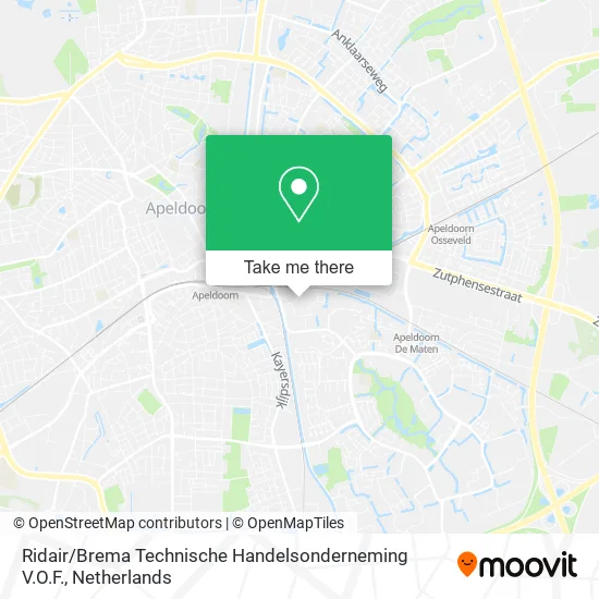 Ridair / Brema Technische Handelsonderneming V.O.F. Karte