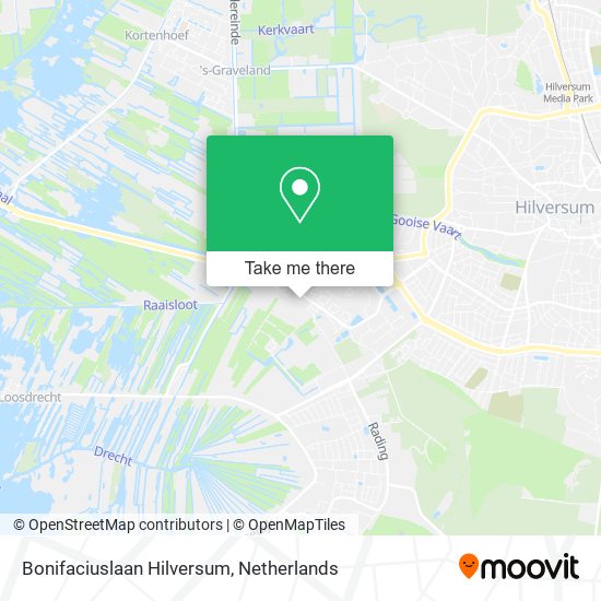 Bonifaciuslaan Hilversum Karte