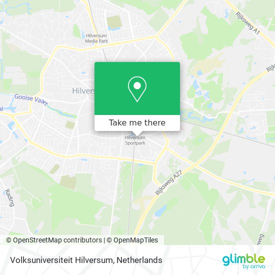 Volksuniversiteit Hilversum Karte