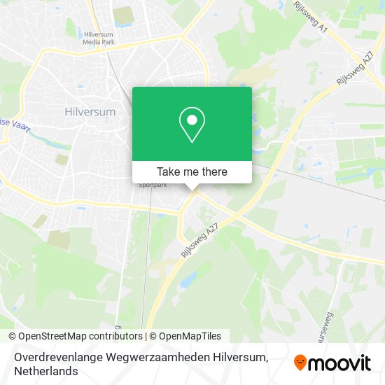 Overdrevenlange Wegwerzaamheden Hilversum Karte