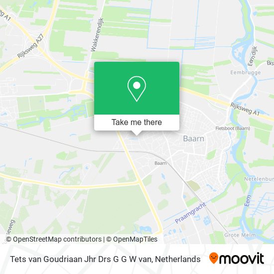 Tets van Goudriaan Jhr Drs G G W van map