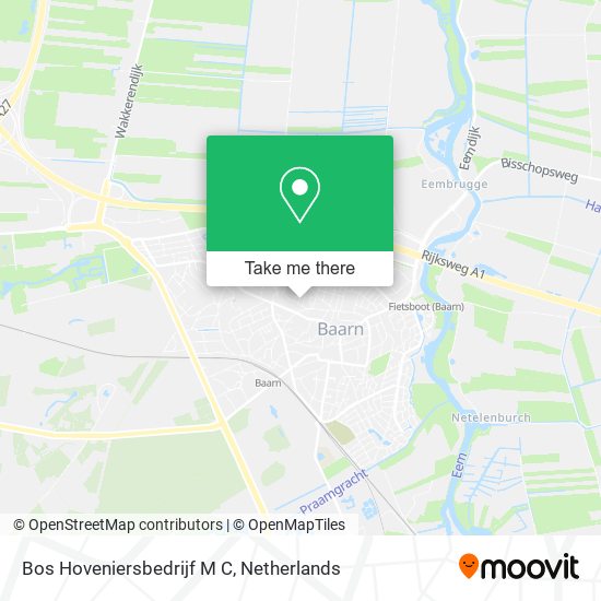 Bos Hoveniersbedrijf M C map