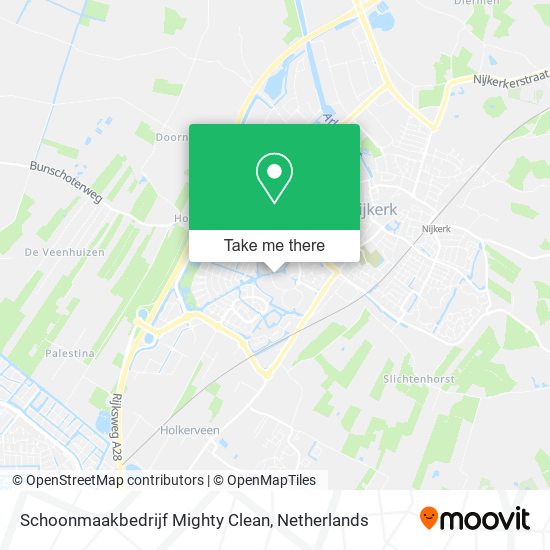 Schoonmaakbedrijf Mighty Clean map