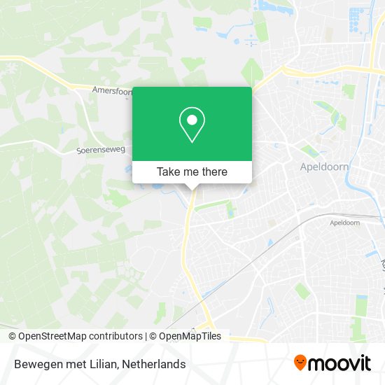 Bewegen met Lilian map