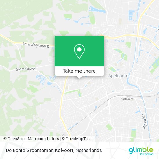 De Echte Groenteman Kolvoort Karte