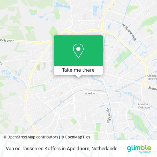 Van os Tassen en Koffers in Apeldoorn map