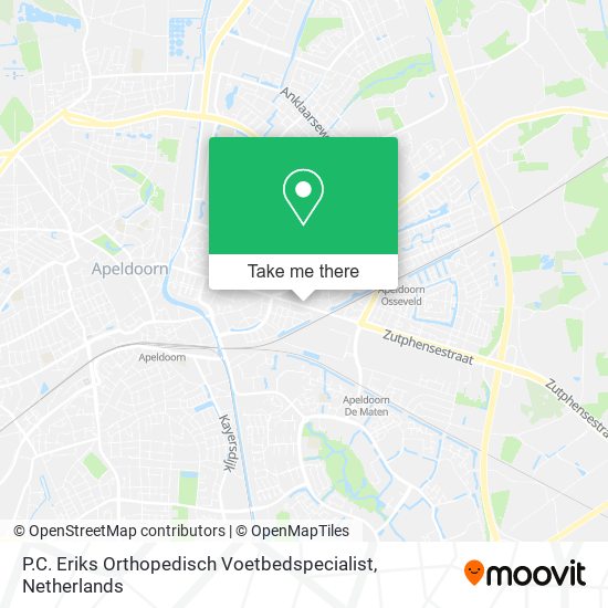 P.C. Eriks Orthopedisch Voetbedspecialist map