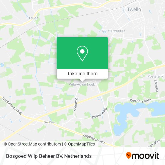 Bosgoed Wilp Beheer BV map