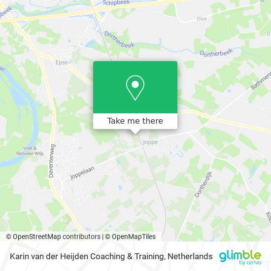 Karin van der Heijden Coaching & Training map