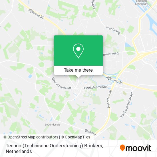 Techno (Technische Ondersteuning) Brinkers map