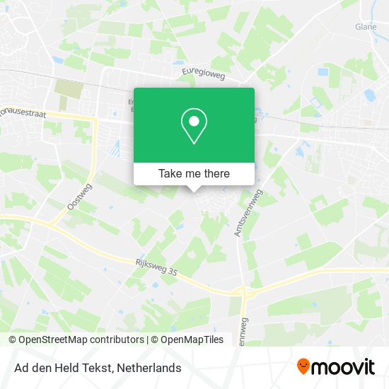 Ad den Held Tekst map