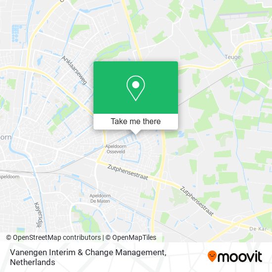 Vanengen Interim & Change Management map