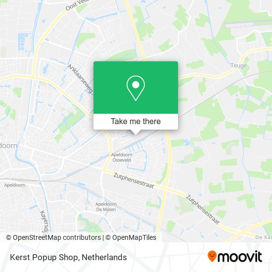 Kerst Popup Shop map