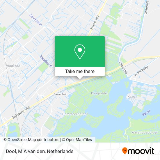 Dool, M A van den map