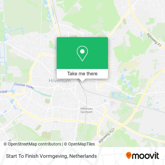 Start To Finish Vormgeving map