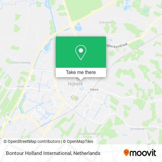 Bontour Holland International Karte