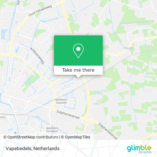 Vapebedels map