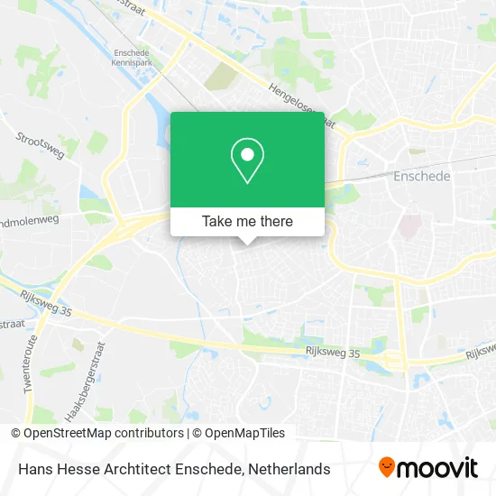Hans Hesse Archtitect Enschede map