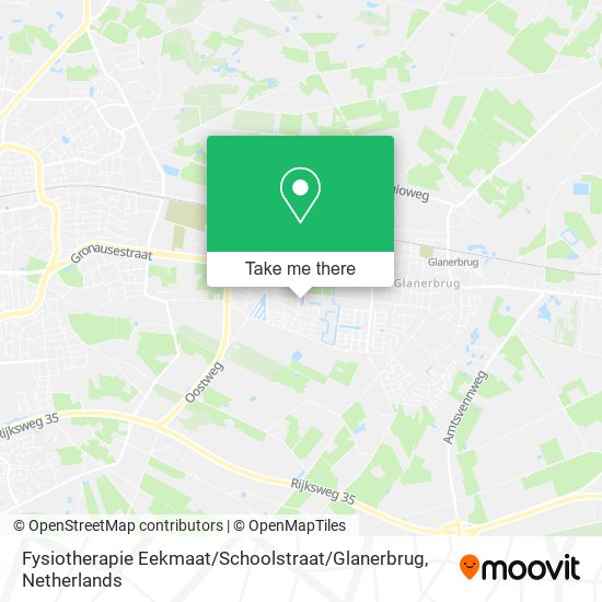 Fysiotherapie Eekmaat / Schoolstraat / Glanerbrug Karte