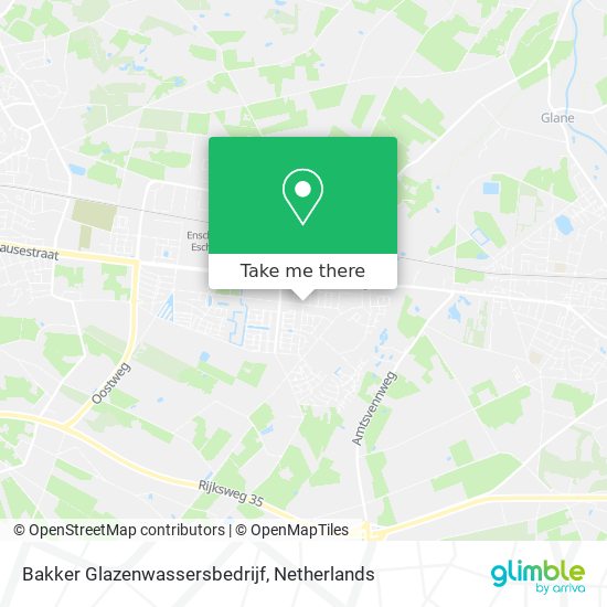 Bakker Glazenwassersbedrijf Karte