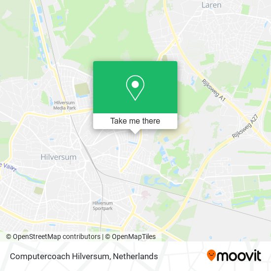 Computercoach Hilversum map