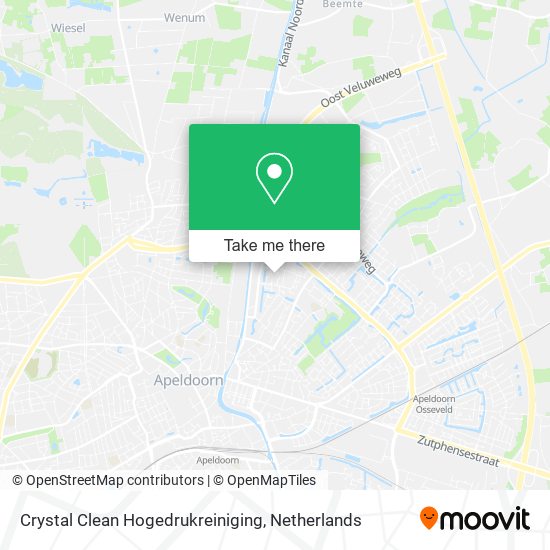 Crystal Clean Hogedrukreiniging map