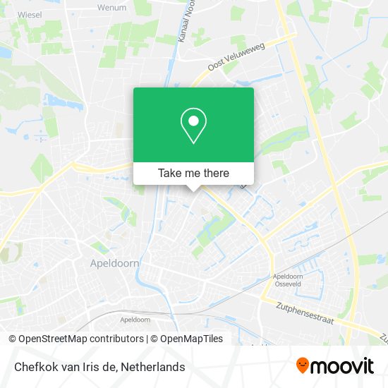 Chefkok van Iris de map