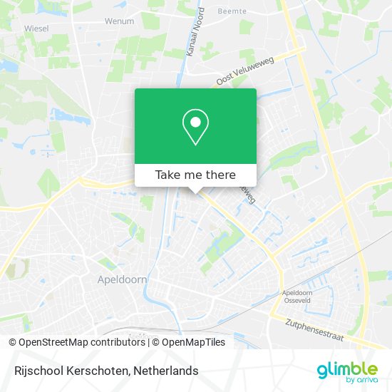 Rijschool Kerschoten map