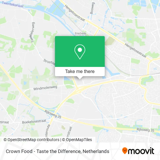 Crown Food - Taste the Difference map