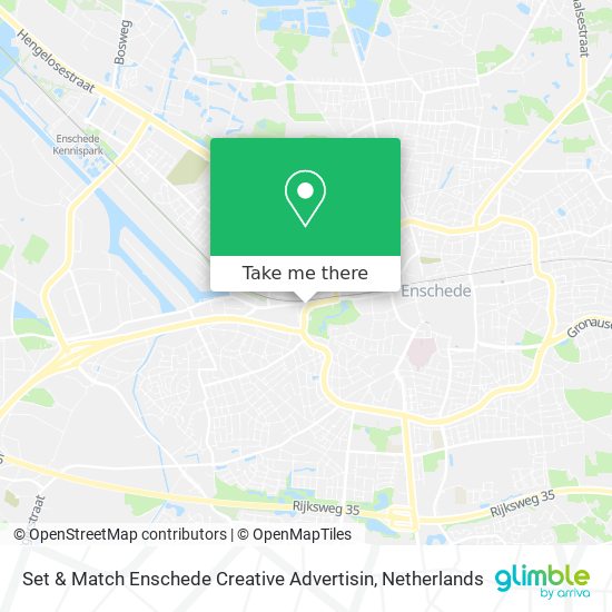 Set & Match Enschede Creative Advertisin map