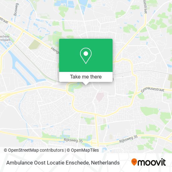 Ambulance Oost Locatie Enschede map