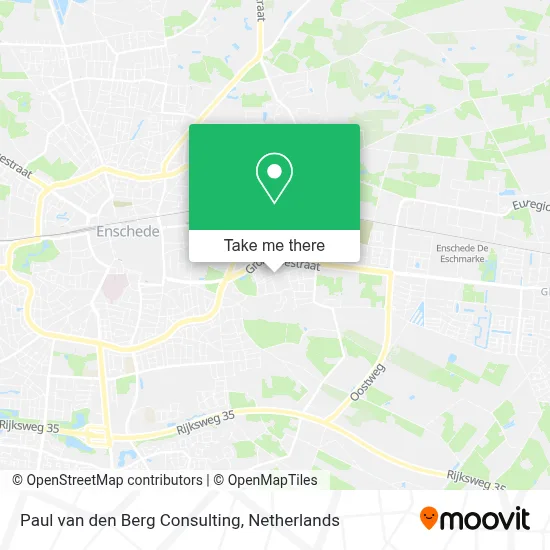 Paul van den Berg Consulting map