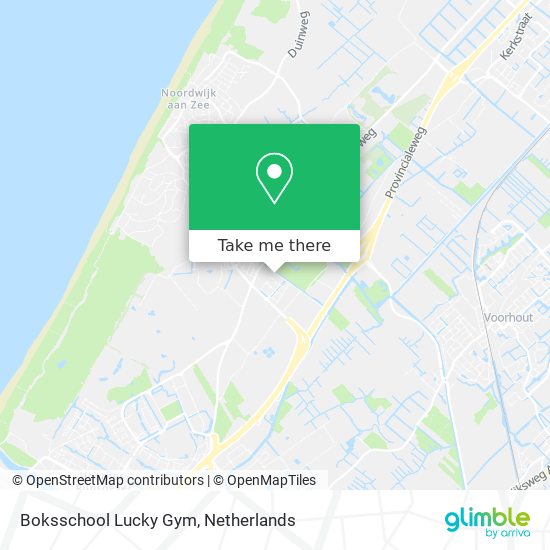 Boksschool Lucky Gym map