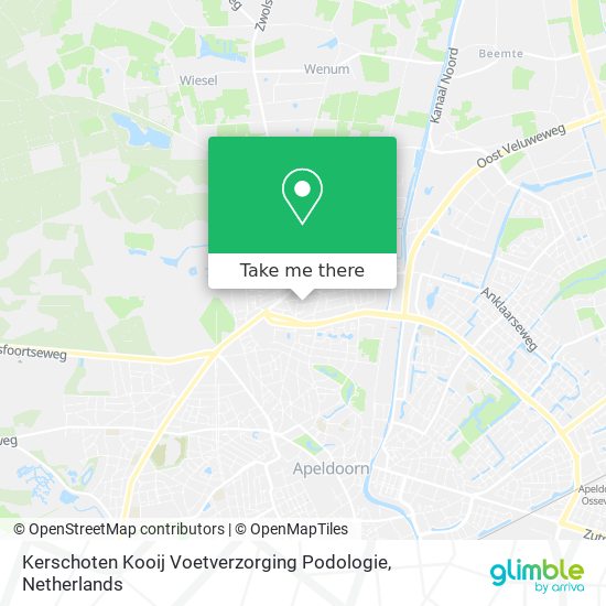 Kerschoten Kooij Voetverzorging Podologie map