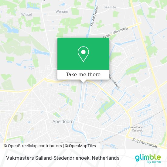 Vakmasters Salland-Stedendriehoek map