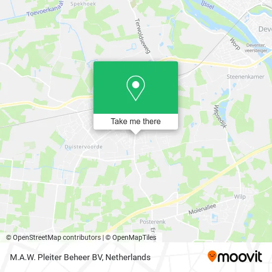 M.A.W. Pleiter Beheer BV map