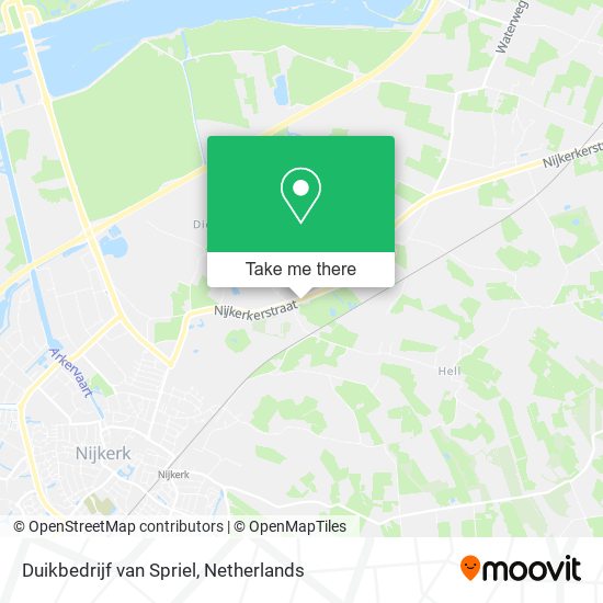 Duikbedrijf van Spriel map