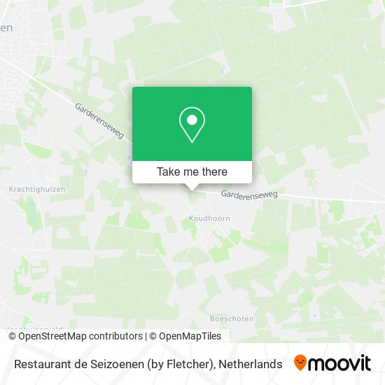 Restaurant de Seizoenen (by Fletcher) map