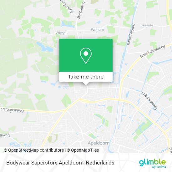 Bodywear Superstore Apeldoorn Karte