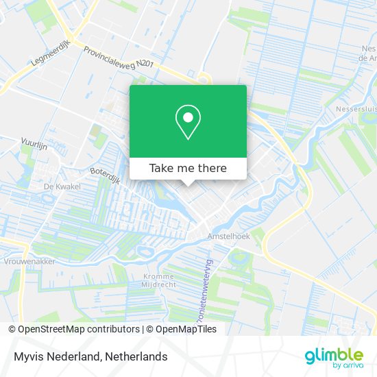 Myvis Nederland map