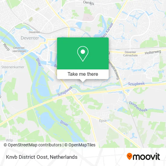 Knvb District Oost map