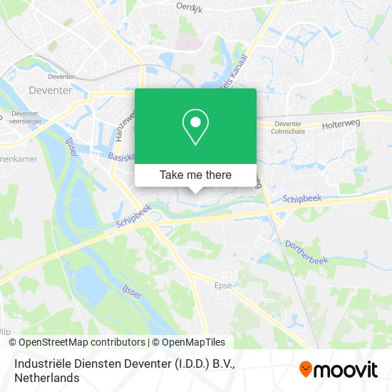 Industriële Diensten Deventer (I.D.D.) B.V. Karte