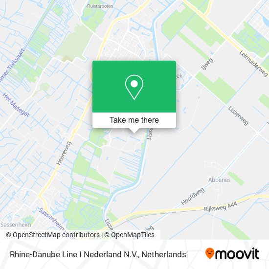 Rhine-Danube Line I Nederland N.V. map